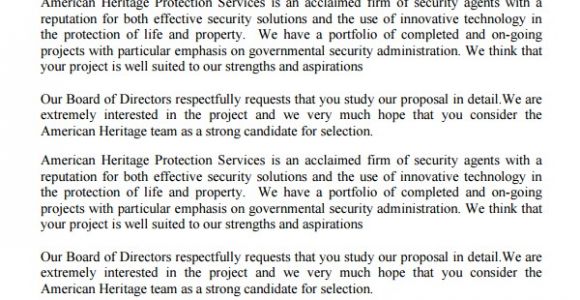 Security Proposal Templates Service Proposal Template 14 Free Word Pdf Document