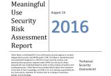 Security Risk Analysis Meaningful Use Template Meaningful Use Risk assessment Template