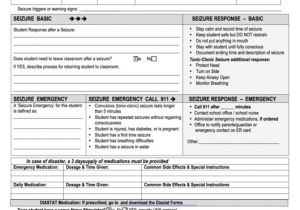 Seizure Action Plan Template Seizure Action Plan Printable Pdf Download