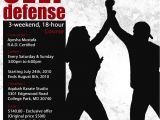 Self Defense Flyer Template Aqabah Karate July 2010