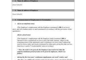 Self Employed Cleaner Contract Template 12 Employment Contracts for Restaurants Cafes and