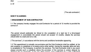 Self Employed Contract Template Uk Sample Self Employment Agreement 5 Documents In Pdf