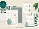 Send A Thank You Card Ski Druckbare Hochzeitseinladungen Digital Berg Gondel