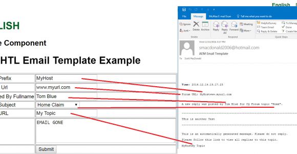 Send An Email Message Based On A Template Creating Adobe Experience Manager Htl Components that Send