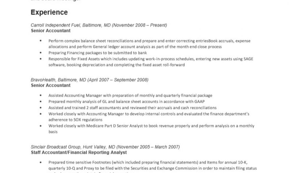 Senior Accountant Resume format In Word Senior Accounting Resume ...