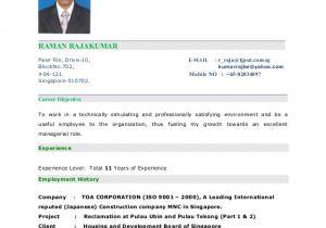 Senior Civil Engineer Resume Sample Raja Kumar Resume Senior Civil Engineer