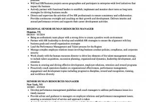 Senior Hr Professional Resume Sample Hr Manager Resume Sample Resume Samples Free