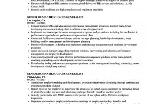 Senior Hr Professional Resume Sample Senior Human Resources Generalist Resume Samples Velvet Jobs