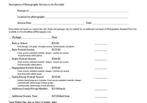 Senior Photography Contract Template 23 Photography Contract Templates and Samples In Pdf