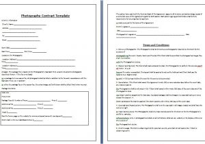 Senior Photography Contract Template whether You are Photographing A Wedding Birthday Party
