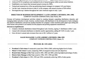 Senior Sales Manager Resume Sample Senior Sales Executive Resume