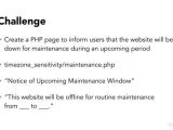 Server Maintenance Email Template Challenge Create A Maintenance Page