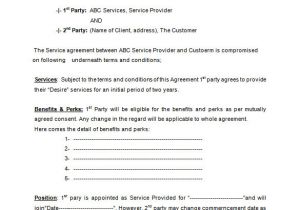 Service Agreement Contract Template Free 16 Service Contract Templates Word Pages Google Docs