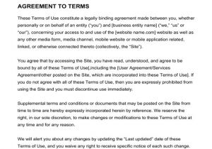 Service Contract Terms and Conditions Template Free Terms Conditions Templates Downloadable Samples