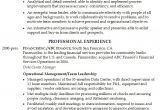 Service Industry Resume Template Resume Senior Position In the Financial Services Industry