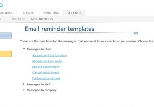 Service Reminder Email Template Email Appointment Reminders Bookappo