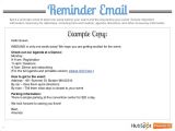 Service Reminder Email Template Image Result for event Reminder Email Wording event