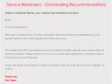 Service Reminder Email Template Periodic Service Follow Up Email 5 Templates and Writing