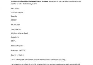 Settlement Email Template Settlement Letter format