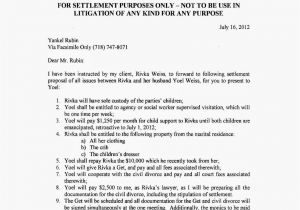 Settlement Proposal Template Daas torah issues Of Jewish Identity Rivky Stein Yoel