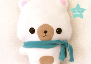 Sewing Templates for Stuffed Animals Pdf Sewing Pattern Cute Bear Stuffed Animal Easy Beginner