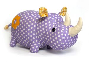 Sewing Templates for Stuffed Animals Rhino Stuffed Animal toy Sewing Pattern Tutorial Rhinoceros