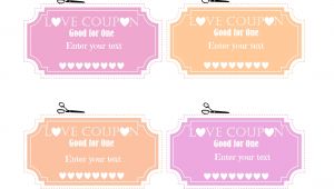 Sex Coupon Template Free Editable Love Coupons for Him or Her