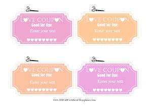 Sex Coupon Template Free Editable Love Coupons for Him or Her