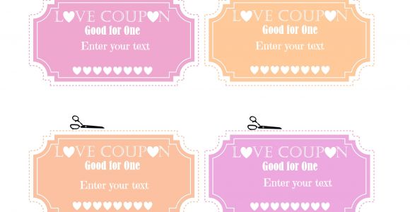 Sex Coupon Template Free Editable Love Coupons for Him or Her