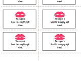 Sex Coupon Template Romantic Love Coupons