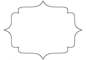 Shape Templates for Scrapbooking Bracket Frame Pattern Use the Printable Outline for