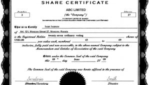 Share Certificate Template Canada Cayman islands Offshore Zones Offshore and
