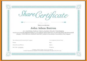 Share Certificate Template Canada Share Certificate Template Companies House Choice Image