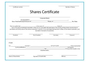 Share Certificate Template Pdf 41 Free Stock Certificate Templates Word Pdf Free