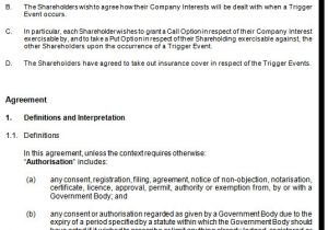 Shareholder Buyout Agreement Template Shareholder Buy Sell Agreement Buy Out Contract