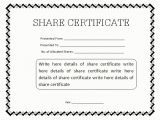 Shareholder Certificate Template 13 Share Stock Certificate Templates Excel Pdf formats
