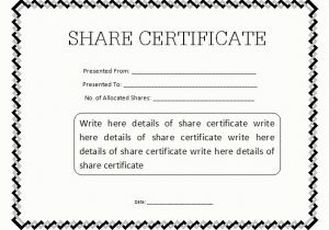 Shareholder Certificate Template 13 Share Stock Certificate Templates Excel Pdf formats