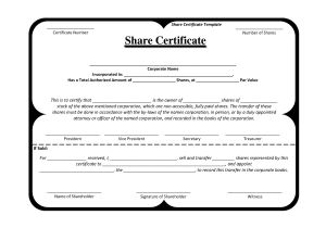Shareholder Certificate Template Template Share Certificate Http Webdesign14 Com