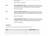 Shareholder Contract Template Shareholders Agreement Template Sample form Biztree Com