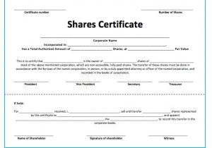 Shareholders Certificate Template Free Stock Certificate Template Cyberuse