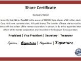Shareholding Certificate Template Business Shareholder Registers Certificate Template Word
