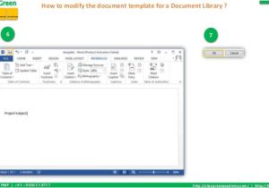 Sharepoint 2013 Document Library Template How to Modify the Document Template for A Document Library