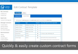Sharepoint Contract Management Template Ivero Net Contract Manager