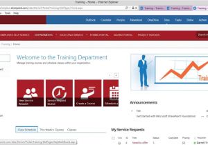 Sharepoint Hr Template Office 365 Sharepoint Training Portal Application