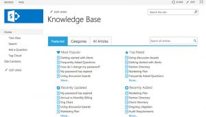 Sharepoint Knowledge Management Template Knowledge Base 2 5 for Sharepoint From Bamboo solutions