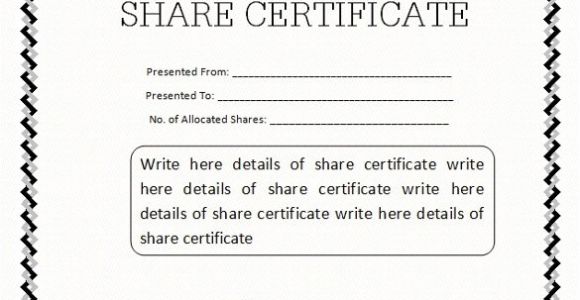 Shares Certificate Template 21 Share Stock Certificate Templates Psd Vector Eps