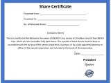 Shares Certificate Template ordinary Share Certificate Template