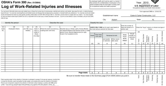 Sharps Injury Log Template Injury Log Template