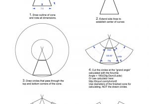 Sheet Metal Cone Template How to Make A Cone and Cone Calculator for Wood