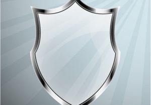 Shield Psd Template Glass Shield Vector Vector Free Download